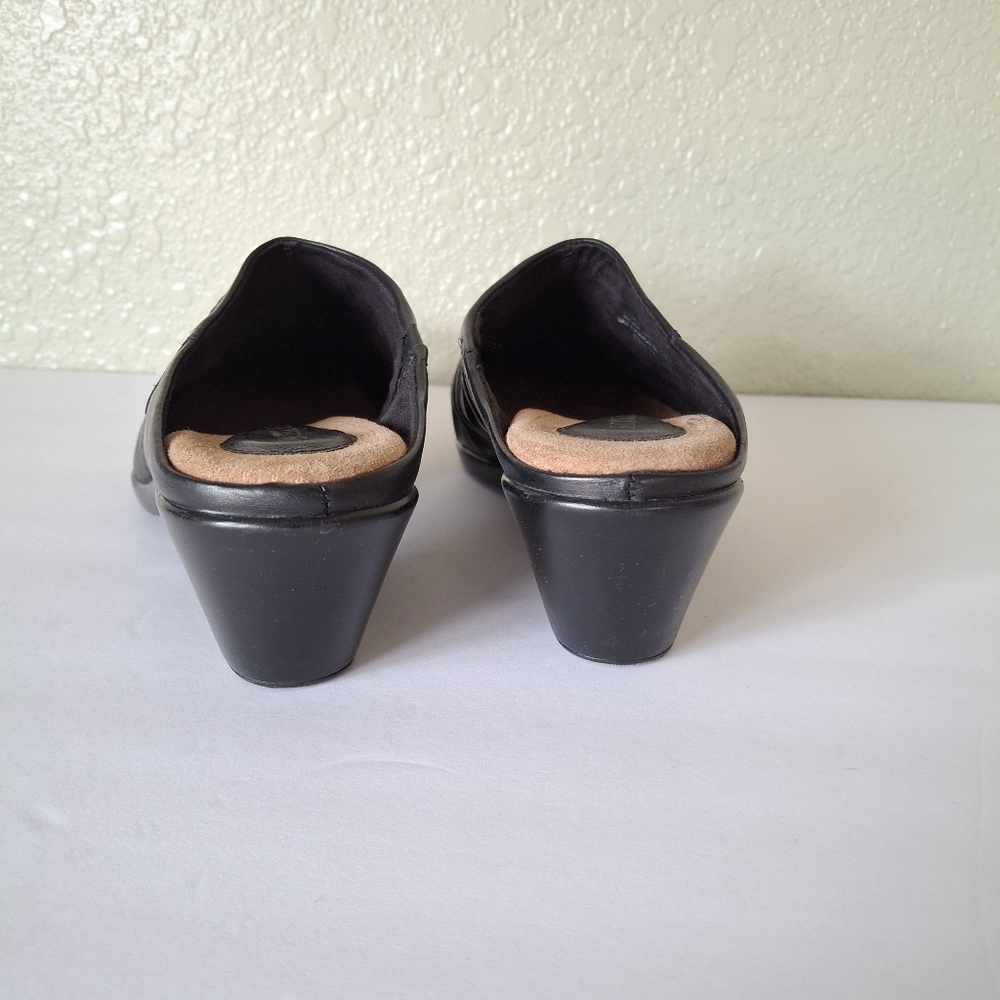 Leather Mule Michelle D Steffen Slip on Heel 7 - Picture 7 of 9